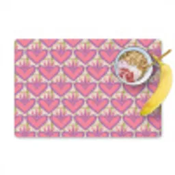Patroon - Roze - Hartjes Placemat vinyl groot 368 -zzzproduct_Kitchenyeah-website