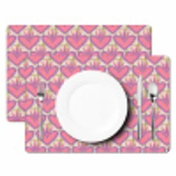 Patroon - Roze - Hartjes Placemat vinyl groot 368 -zzsfeer2_Kitchenyeah-website