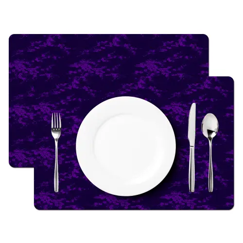 Patroon - Paars - Bloesem Placemat vinyl groot 368 -zzsfeer2_Kitchenyeah-website