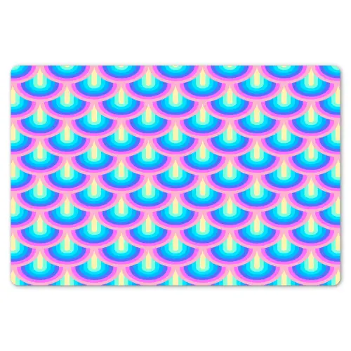Patroon - Regenboogwaaier - Neon Placemat vinyl groot 368 -zzsfeer1_Kitchenyeah-website