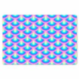 Patroon - Regenboogwaaier - Neon Placemat vinyl groot 368 -zzsfeer1_Kitchenyeah-website