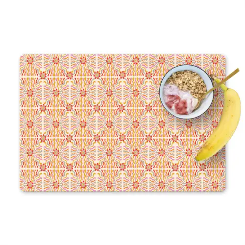 Patroon - Retro - Kleur Placemat vinyl groot 368 -zzzproduct_Kitchenyeah-website