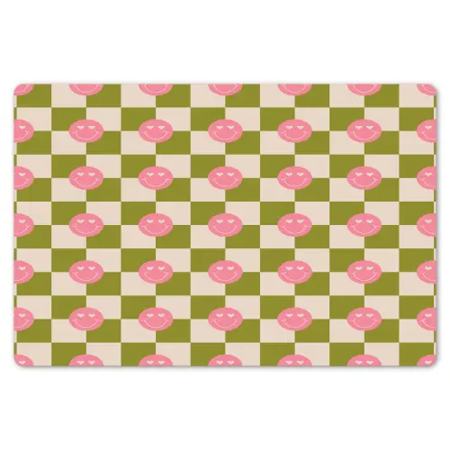 Patroon - Smileys - Blokken Placemat vinyl groot 368 -zzsfeer1_Kitchenyeah-website