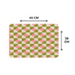 Patroon - Smileys - Blokken Placemat vinyl groot 368 -specs