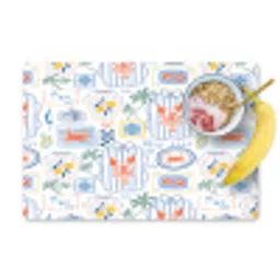 Zee - Sfeer -  Krab - Blauw Placemat vinyl groot 368 -zzzproduct_Kitchenyeah-website