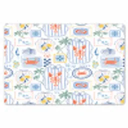 Zee - Sfeer -  Krab - Blauw Placemat vinyl groot 368 -zzsfeer1_Kitchenyeah-website
