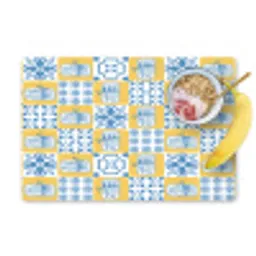 Zee - Geel - Blauw - Wit Placemat vinyl groot 368 -zzzproduct_Kitchenyeah-website