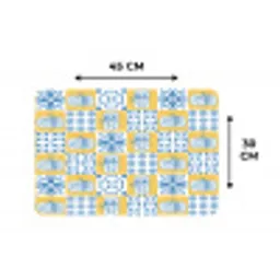 Zee - Geel - Blauw - Wit Placemat vinyl groot 368 -specs