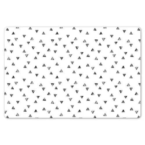 Patroon - Driehoek - Zwart wit Placemat vinyl groot -zzsfeer1_Kitchenyeah-website