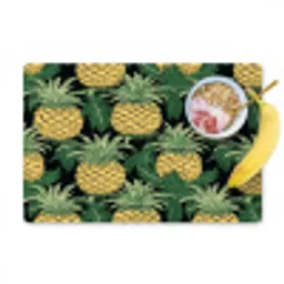 Patroon - Tropisch - Ananas - Illustratie Placemat vinyl groot 368 -zzzproduct_Kitchenyeah-website