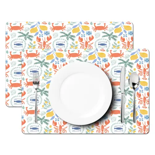 Zee - Sfeer - Citroen - Vis Placemat vinyl groot 368 -zzsfeer2_Kitchenyeah-website