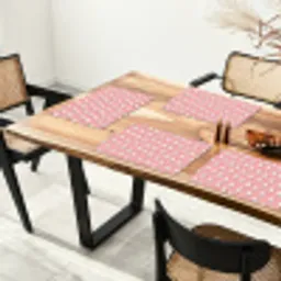 Patroon - Wit - Bliksem - Roze Placemat vinyl groot 368 -zzsfeer4_Kitchenyeah-website