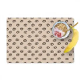 Patronen - Oog - Beige Placemat vinyl groot -zzzproduct_Kitchenyeah-website