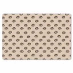 Patronen - Oog - Beige Placemat vinyl groot -zzsfeer1_Kitchenyeah-website