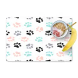 Paw - Pattern - Color Placemat vinyl groot 368 -zzzproduct_Kitchenyeah-website