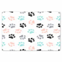 Paw - Pattern - Color Placemat vinyl groot 368 -zzsfeer1_Kitchenyeah-website