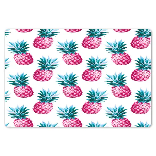 Ananas - Roze - Wit Placemat vinyl groot 368 -zzsfeer1_Kitchenyeah-website