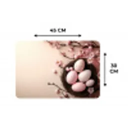 Roze - Bloesems - Eieren Placemat vinyl groot -specs