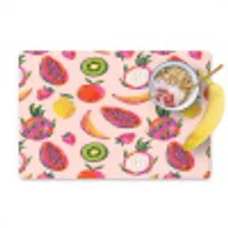 Roze - Kleuren - Fruit - Patroon Placemat vinyl groot 368 -zzzproduct_Kitchenyeah-website
