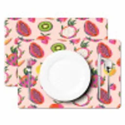 Roze - Kleuren - Fruit - Patroon Placemat vinyl groot 368 -zzsfeer2_Kitchenyeah-website