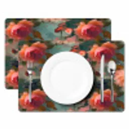 Roze - Patroon - Bloemen Placemat vinyl groot 368 -zzsfeer2_Kitchenyeah-website