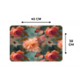 Roze - Patroon - Bloemen Placemat vinyl groot 368 -specs