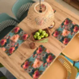 Roze - Patroon - Bloemen Placemat vinyl groot 368 -zzsfeer5_Kitchenyeah-website