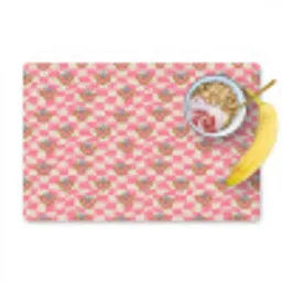 Roze - Retro - Patroon - Geblokt Placemat vinyl groot 368 -zzzproduct_Kitchenyeah-website