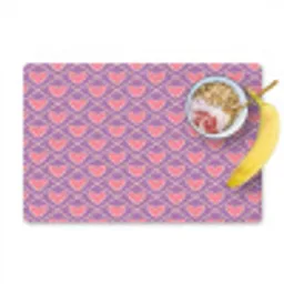 Ruit - Patroon - Paars - Hartjes Placemat vinyl groot 368 -zzzproduct_Kitchenyeah-website