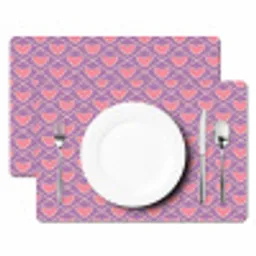 Ruit - Patroon - Paars - Hartjes Placemat vinyl groot 368 -zzsfeer2_Kitchenyeah-website