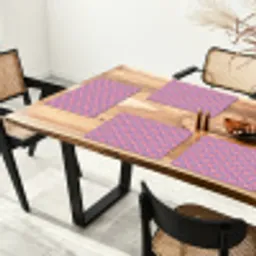 Ruit - Patroon - Paars - Hartjes Placemat vinyl groot 368 -zzsfeer4_Kitchenyeah-website