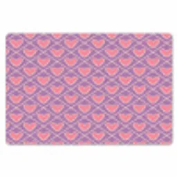 Ruit - Patroon - Paars - Hartjes Placemat vinyl groot 368 -zzsfeer1_Kitchenyeah-website