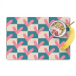 Vlakken - Hartjes - Patroon - Retro Placemat vinyl groot 368 -zzzproduct_Kitchenyeah-website
