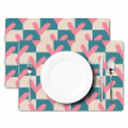 Vlakken - Hartjes - Patroon - Retro Placemat vinyl groot 368 -zzsfeer2_Kitchenyeah-website