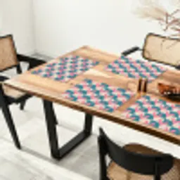 Vlakken - Hartjes - Patroon - Retro Placemat vinyl groot 368 -zzsfeer4_Kitchenyeah-website