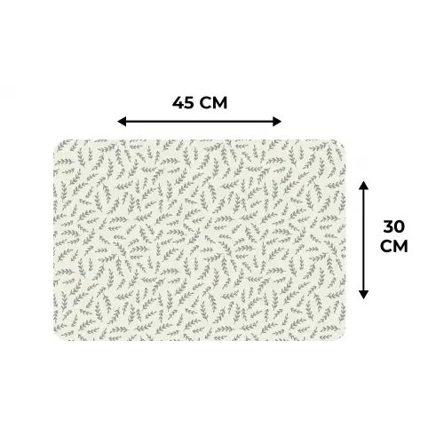 Planten - Kind - Patroon Placemat vinyl groot -specs