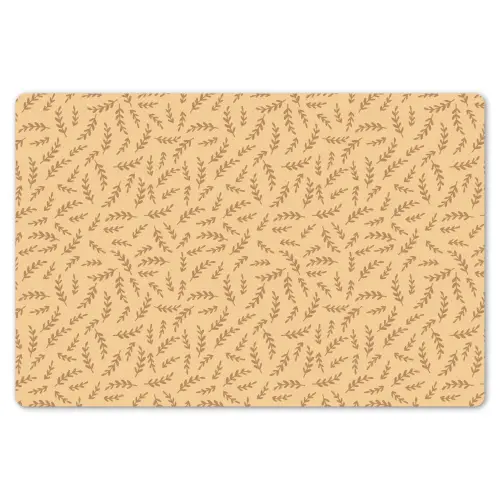 Planten - Geel - Bruin - Kind - Patroon Placemat vinyl groot -zzsfeer1_Kitchenyeah-website