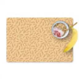 Planten - Geel - Bruin - Kind - Patroon Placemat vinyl groot -zzzproduct_Kitchenyeah-website