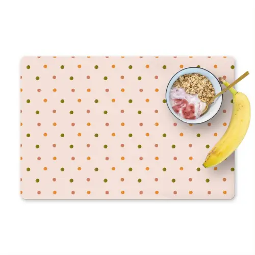 Stippen - Beige - Patronen - Kind Placemat vinyl groot -zzzproduct_Kitchenyeah-website