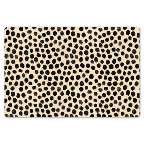 Stippen - Patroon - Zwart Placemat vinyl groot 368 -zzsfeer1_Kitchenyeah-website