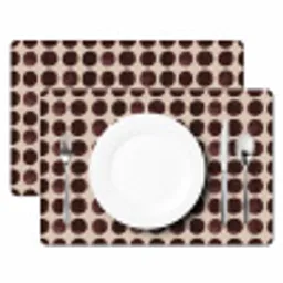 Stippen - Patroon - Bruin Placemat vinyl groot 368 -zzsfeer2_Kitchenyeah-website