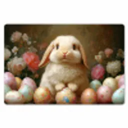 Konijn - Paaseieren - Stilleven Placemat vinyl groot -zzsfeer1_Kitchenyeah-website