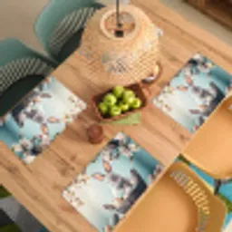 Konijn - Eieren - Mand Placemat vinyl groot -zzsfeer5_Kitchenyeah-website