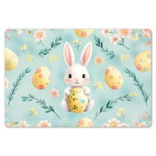 Konijn - Eieren - Takjes Placemat vinyl groot -zzsfeer1_Kitchenyeah-website
