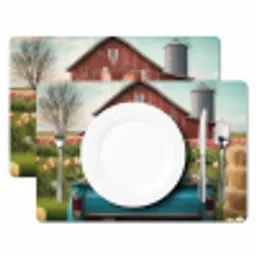 Konijn - Boerderij - Eieren Placemat vinyl groot -zzsfeer2_Kitchenyeah-website