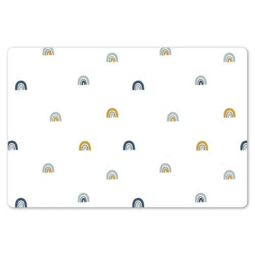 Regenboog - Pastel - Blauw - Patroon Placemat vinyl groot -zzsfeer1_Kitchenyeah-website