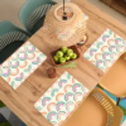 Regenboog - Pastel - Patroon Placemat vinyl groot -zzsfeer5_Kitchenyeah-website