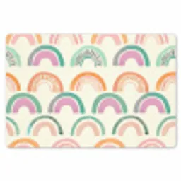 Regenboog - Pastel - Patroon Placemat vinyl groot -zzsfeer1_Kitchenyeah-website