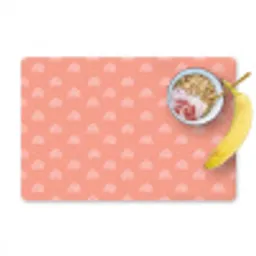 Regenboog - Patronen - Roze - Kinderen Placemat vinyl groot -zzzproduct_Kitchenyeah-website