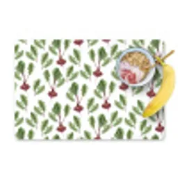 Rood - Bieten - Blad - Patroon Placemat vinyl groot 368 -zzzproduct_Kitchenyeah-website